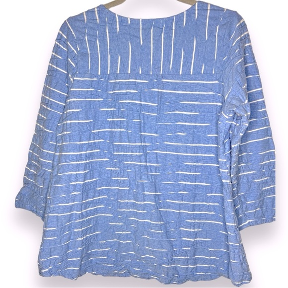 Habitat Textured Pullover Lagenlook A-Line Top Size Large - Picture 2 of 3